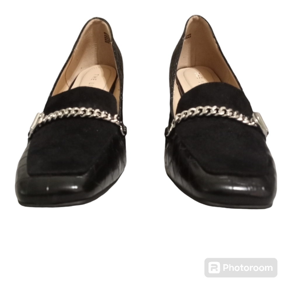 The Limited Benton Block Heel Loafer Black 9.5 M - Picture 2 of 15